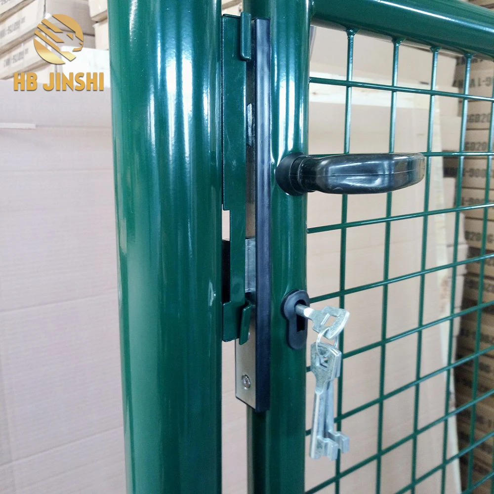 100 x 120厘米圆管框架焊接丝网面板农场金属花园门带锁