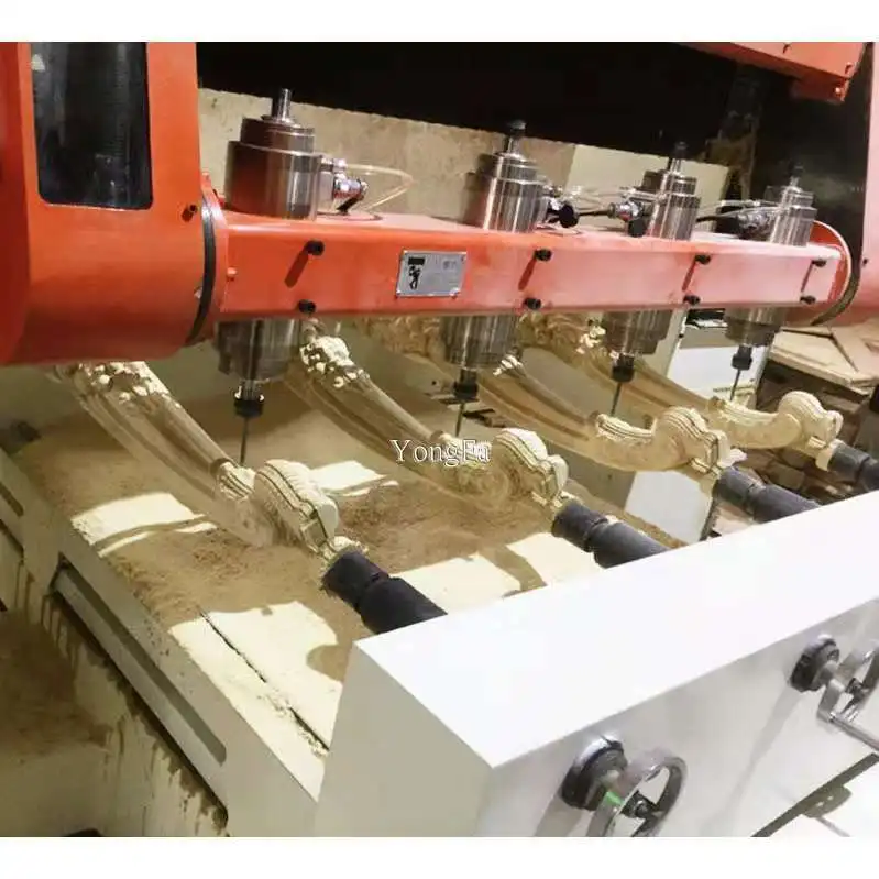 Multi Heads 5 Axis 3d Cnc Drilling Machine With Rotary Axis Buy Multi