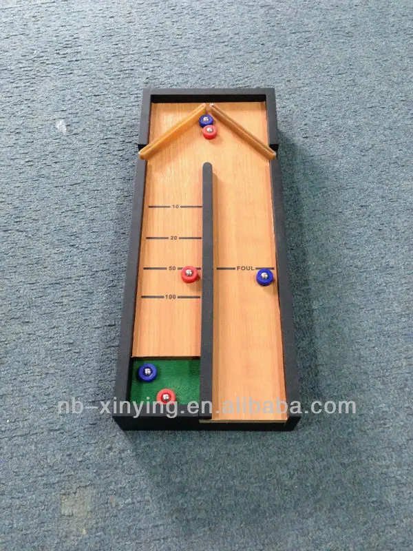 Tabletop Baseball Game For Children With Metal Ball Wooden Toys Table