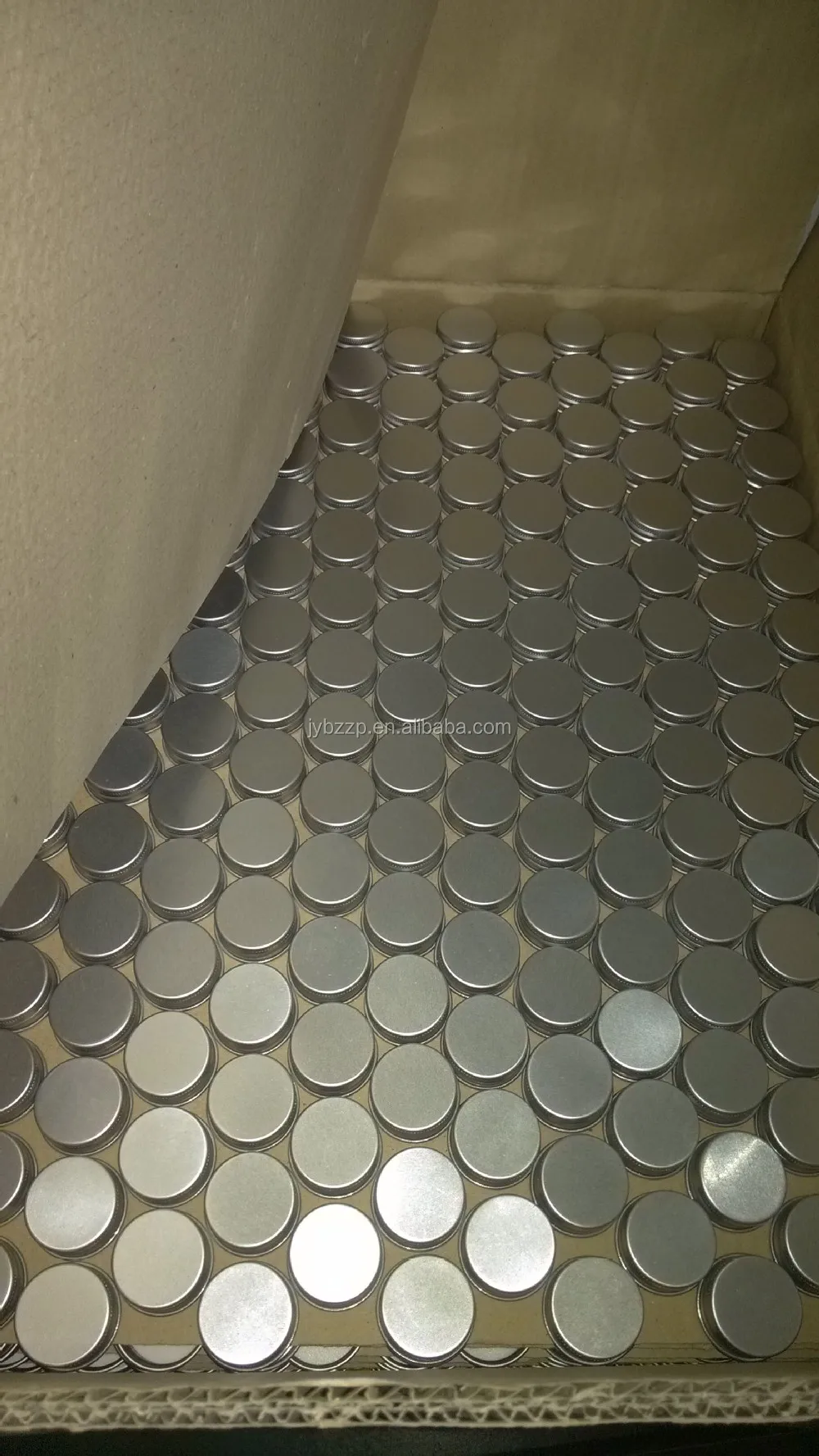 24mm/55mm Embossed Metal Aluminum Cap,Embossed Logo Aluminum Lid Buy