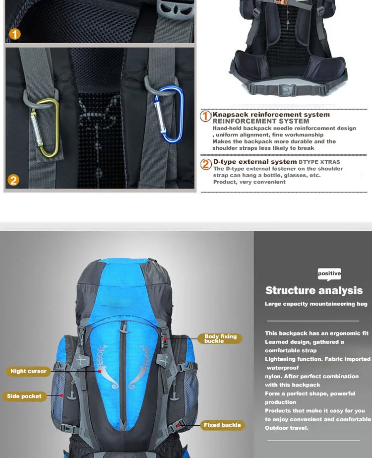 Premium 80L Outdoor Hiking Backpack for Adventurers