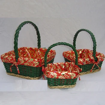 Dark Green Square Decorate Easter Basket With Hanging Buy Easter