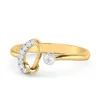 LOZRUNVE Anillos Plata 925 Para Mujer Cubic Zirconia Letter Q Ring