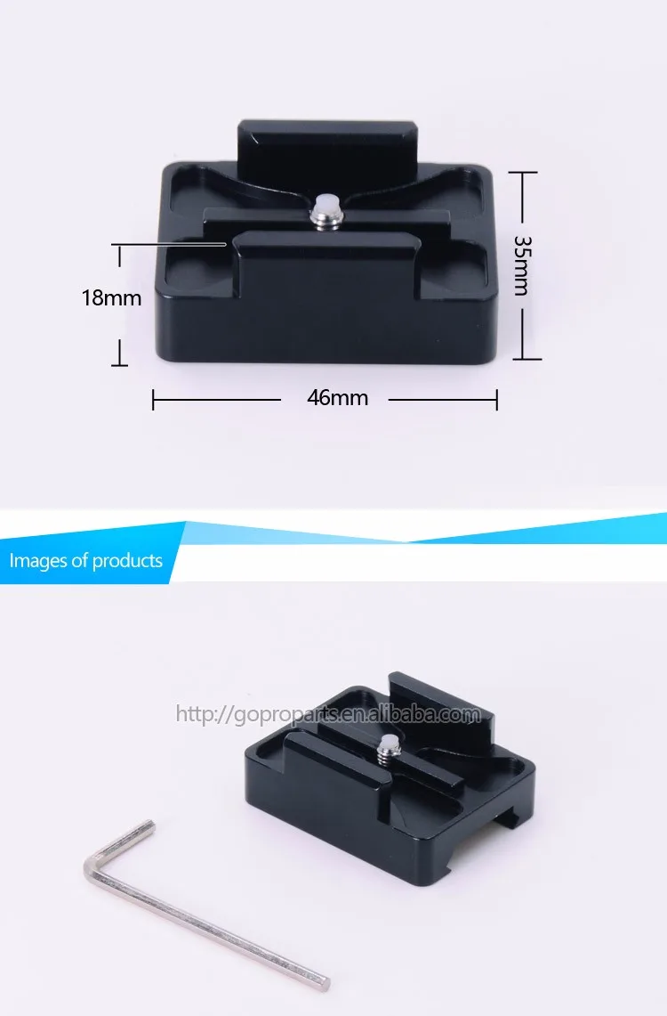 New Products 2016 Aluminum Alloy Gopro Picatinny Rail Scope Mount for Linking Gopro Camera with Picatinny Gun