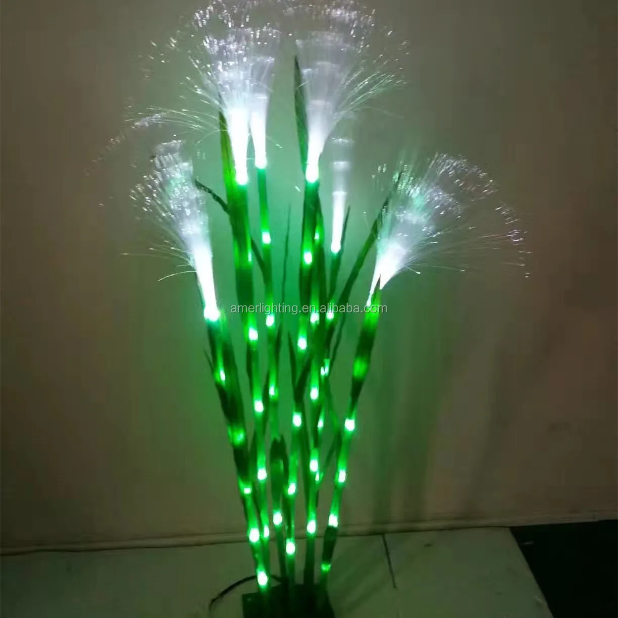 Factory Price 220v Artificial Plant Fiber Optic Reed Light Led Night