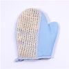 Natural Sisal And terry bath gloves,Spa Mitt Exfoliating Bath Scrubber Shower Glove