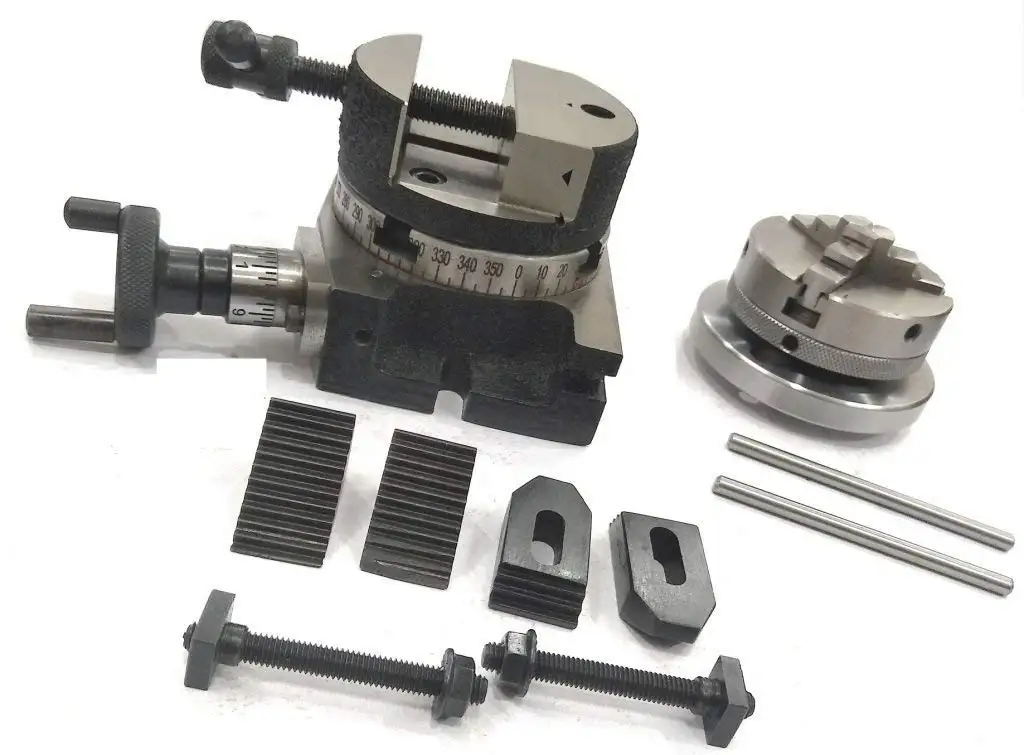 Quality Tilting Rotary Table for Milling Machines Precision Quality Engineering Machine Tools Accessories Rotary Table Milling Vice Vise 75 mm New 3 Inches