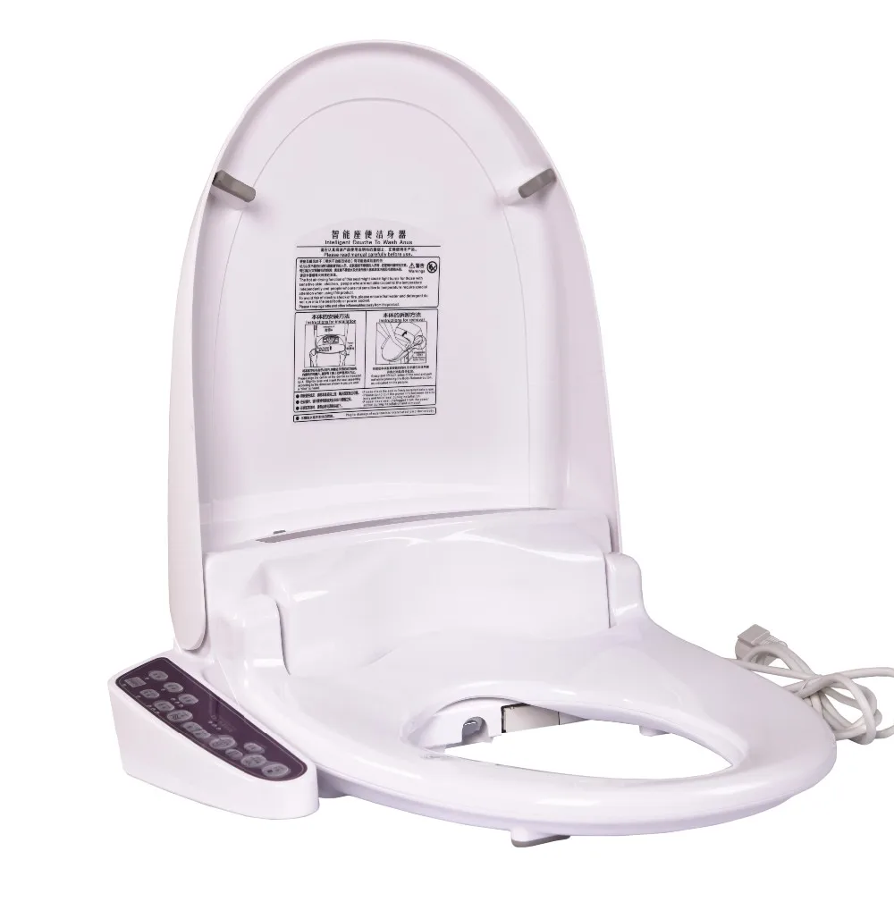 Electric Heated Purple Toilet Seat Intelligent Toilet Seat With Soft ...