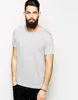 Basic 100% cotton plain round neck t-shirt for men