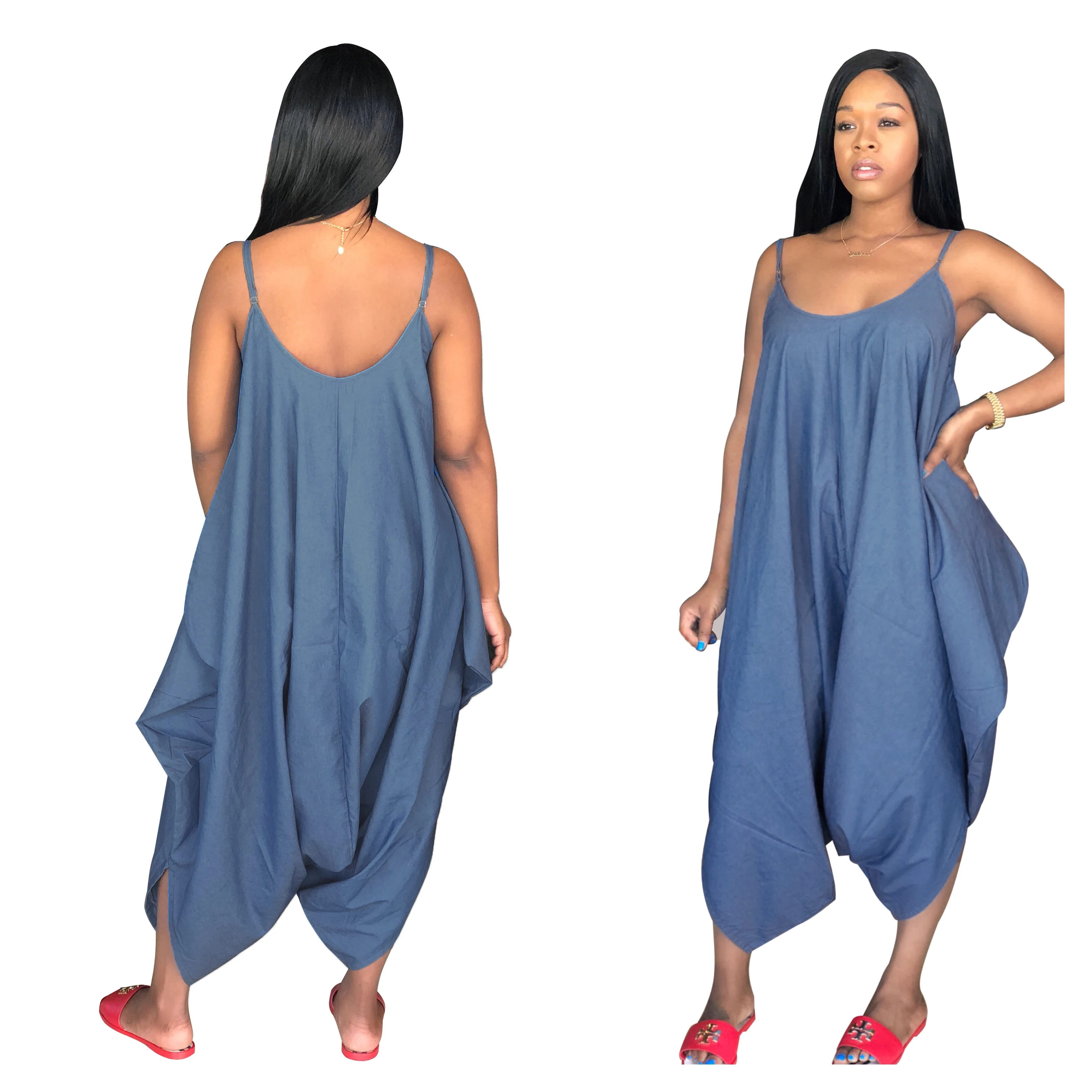 baggy harem jumpsuit