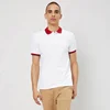 Wholesale men strip trim blank 100% cotton polo white t shirt