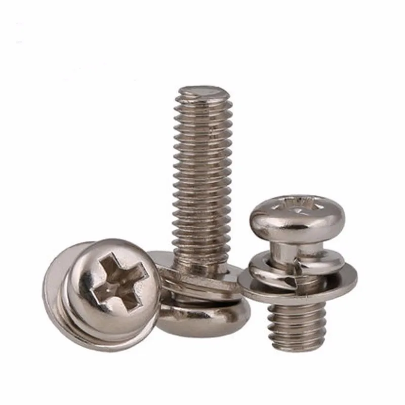 Stainless Steel Ss304 Ss316 Torx Button Pan Head Machine Sems Screw ...