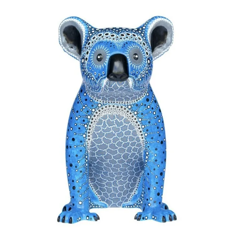 Custom Fiberglass Giant Statue Resin Material Coloured Koala Sculpture