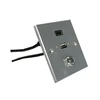 86*86*0.5MM faceplate cable usb wall plate video light plate switch with a switcher USB H+D+M+I wiring cable