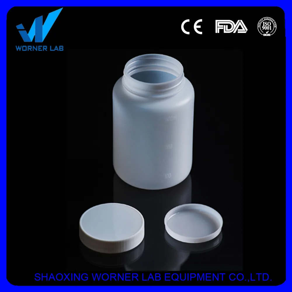Laboratory 100ml 1000ml plastic reagent bottle with narrow mouth