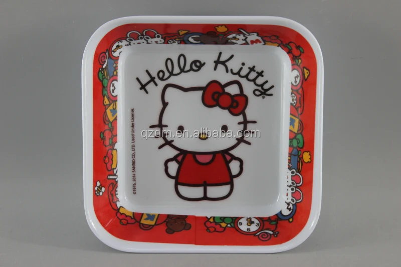 Melamine Kids Square Bowl Baby Candy Bowl Plastic Deep plate
