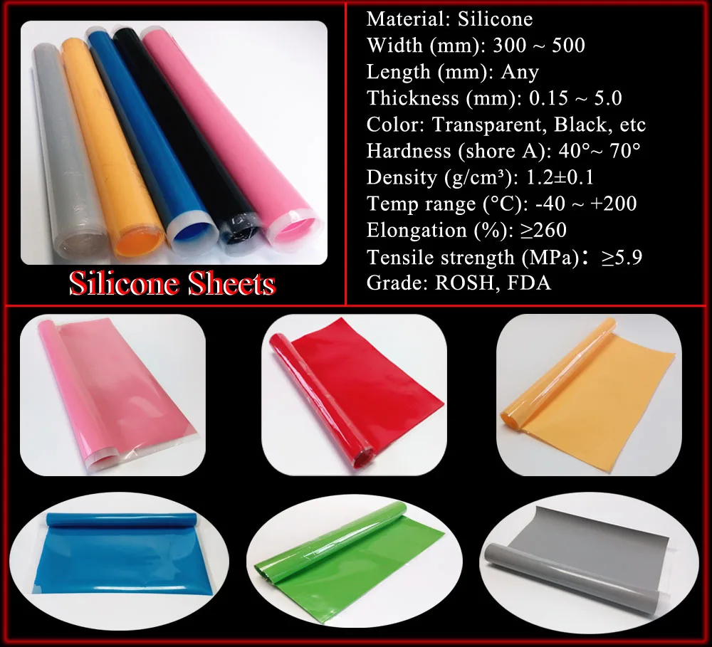 60 Shore A Hardness Customized Color Silicone Rubber Sheet - Buy 