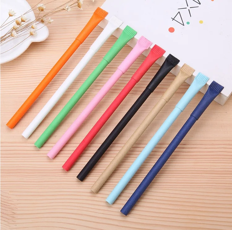 ручка картонная с колпачком. ручка из бумаги. бумажные ручки. бумажные ручки. эко ручка крафт.