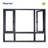 Guangzhou Hwarrior grey aluminium sash windows aluminum clad casement windows