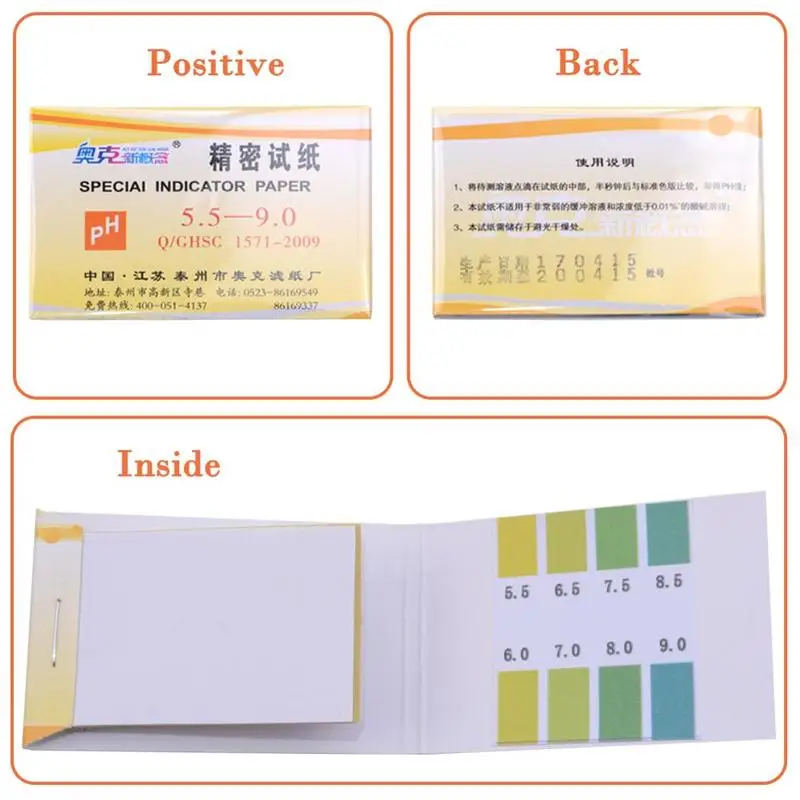 High Precision Test Strips Ph Tester Ph Test Paper Testing Acidic