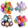 Factory direct selling 12'' 100% latex balloon standard pastel chrome metallic color plain latex balloons