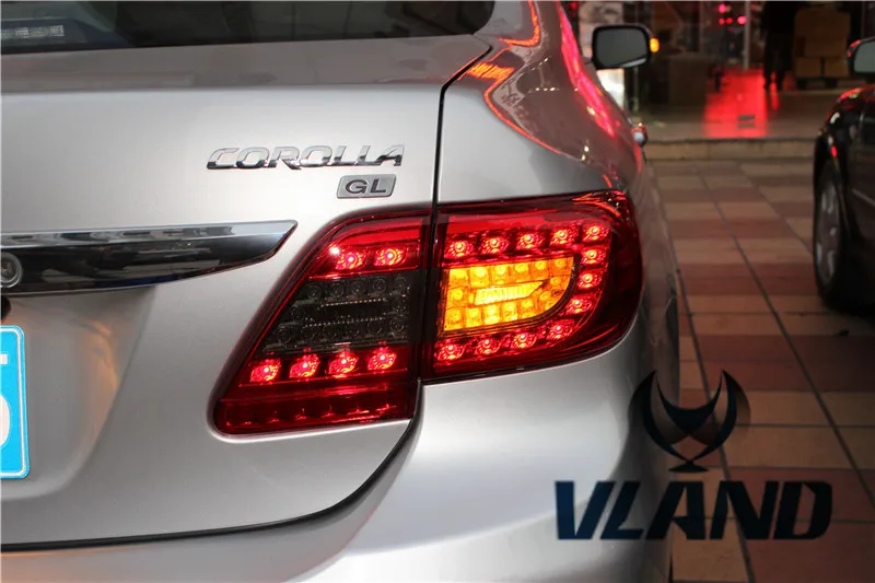 Vland factory  for  car tail lamp for COROLLA  2011 2012 2013  LED tail light plug and play for  wholesales price in China
