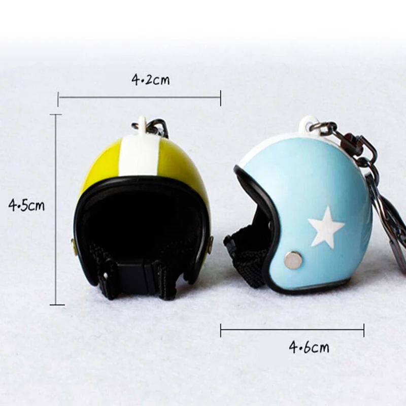 Promotional Mini 3d Helmet Key Chain Custom Plastic Motorcycle Helmet