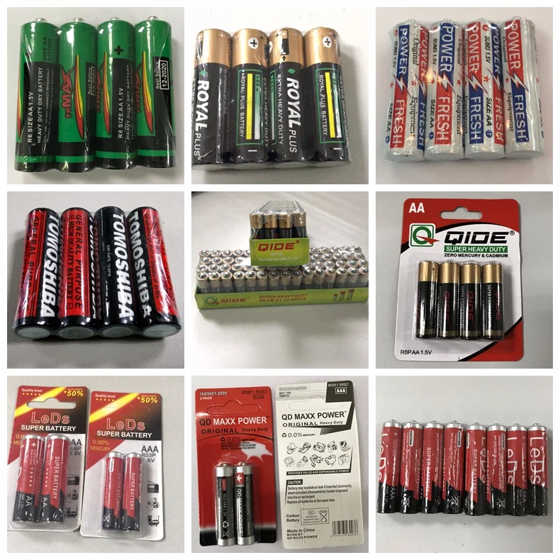 105mins 1.5v Power Volt Battery Heavy Duty R6 Extra Aa R6p Super Heavy