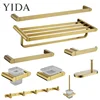 Bathroom Salon Rack Shelf On The Wall Corner Metal Stainless Steel Wall Mount Gold Wall Shelf
