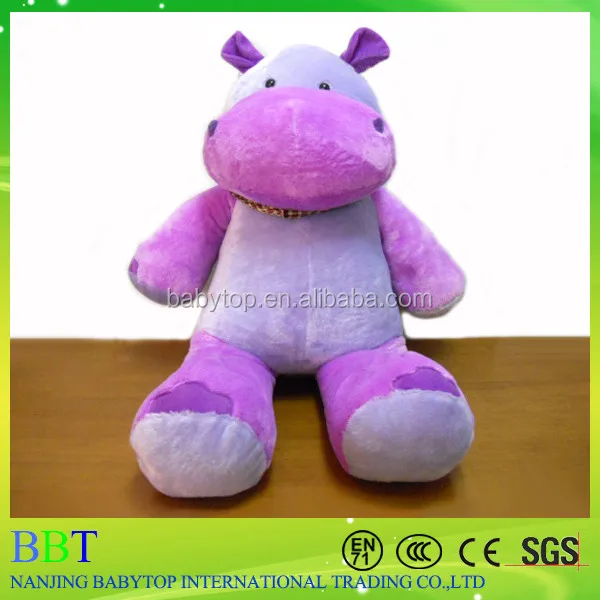 large plush hippo