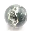 Natural Big Size Moss Agate Druzy Spheres At Wholesale Price