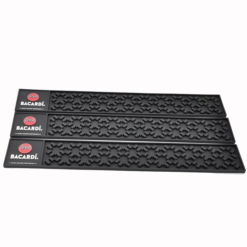 New spill mat Bacardi rubber bar rail 