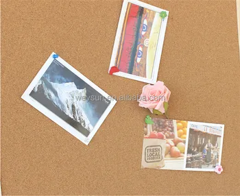 Natural Wood Frame Cork Bulletin Board Office Supplier Factory