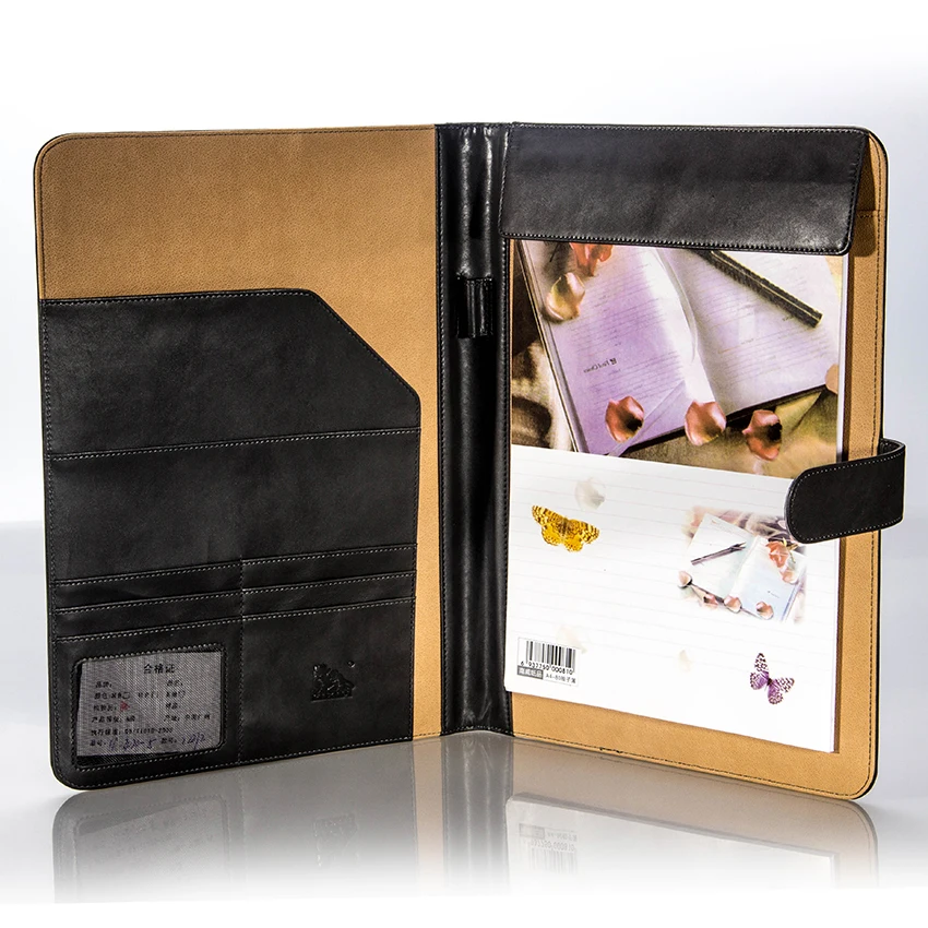 Top Handmade Business Leather A4 File Portfolio Folder Personal