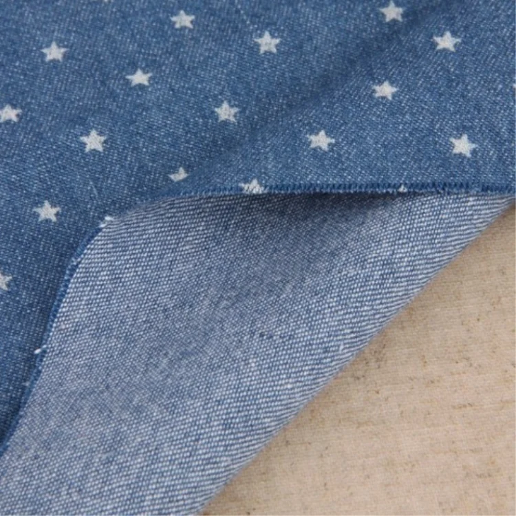 85cotton 15polyester soft printed denim fabric srilanka, View printed