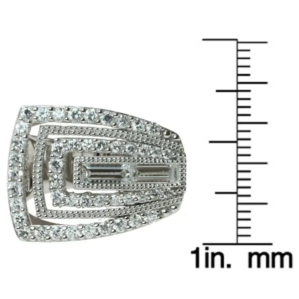 Wedding Rings Ghana 925 Sterling Silver Cz Geometric Ring For Men Buy