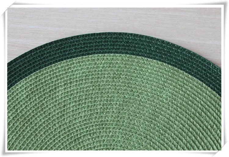 Wholesale Cheap Plastic Table Decoration Placemats Woven Pp Round