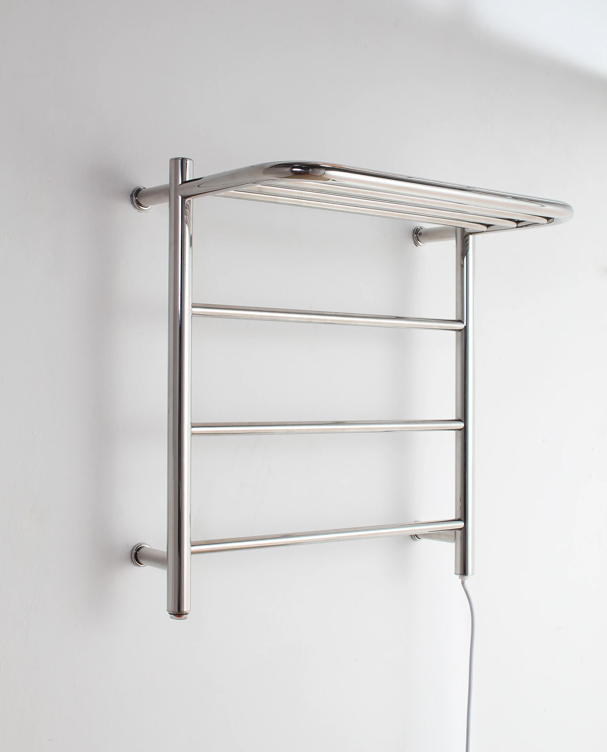 Stainless Steel Towel Warmer Electric Heated Towel Rail With Shelf