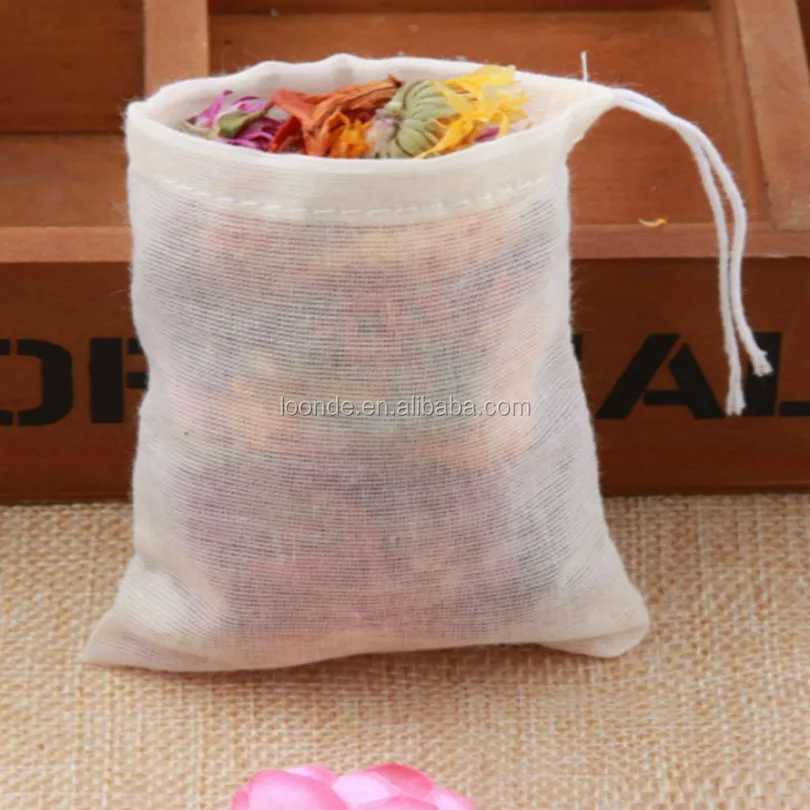 Natural Organic Cotton Empty Tea Bag Or Coffee Brew Bag Buy Coffee