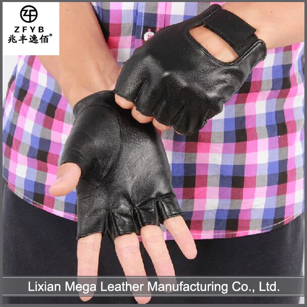 China Supplier High Quality Leather Gloves No Fingers Buy Leather