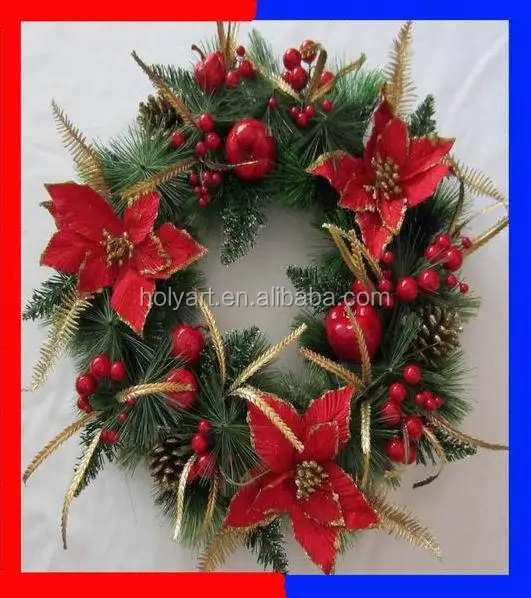 Hot Sale High Quality Customized Wholesale Artificial Christmas Wreath