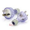 SAA Certified Australian Rubber Plug Socket Transparent Australia Assemble Rubber 3 Pins Plug