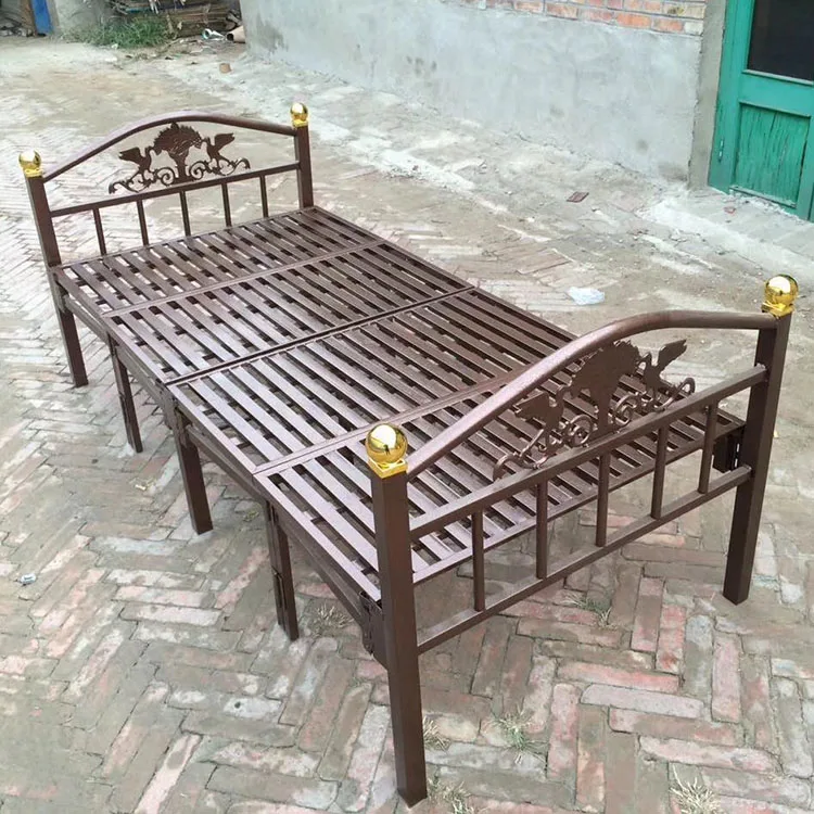 High Quality Metal Detachable Bunk Bed Home Steel Folding Single Metal