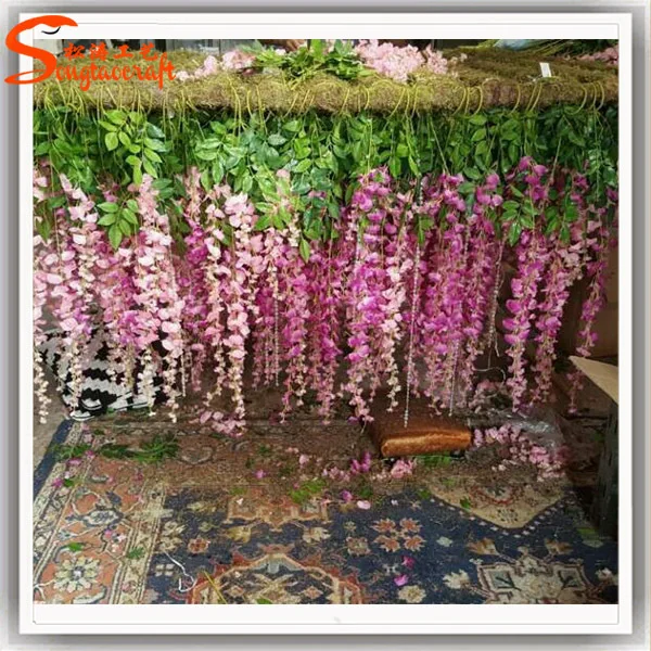 Wedding Decoration Flower Artificial Wisteria Flower Fake Plastic Wedding Flower Buy Wedding Decoration Flower Artifical Flower Artificial Wisteria Product On Alibaba Com