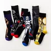 Men's cartoon stockings male socks personality breathable shape anti-friction socks unisex