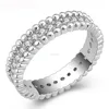 925 sterling silver engagement ring lost wax molde design crystal channel setting cubic zircon circle ring jewelry women