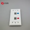 USA Type Plastic Wall Screwless Plate for Decorator Switch and Receptacle