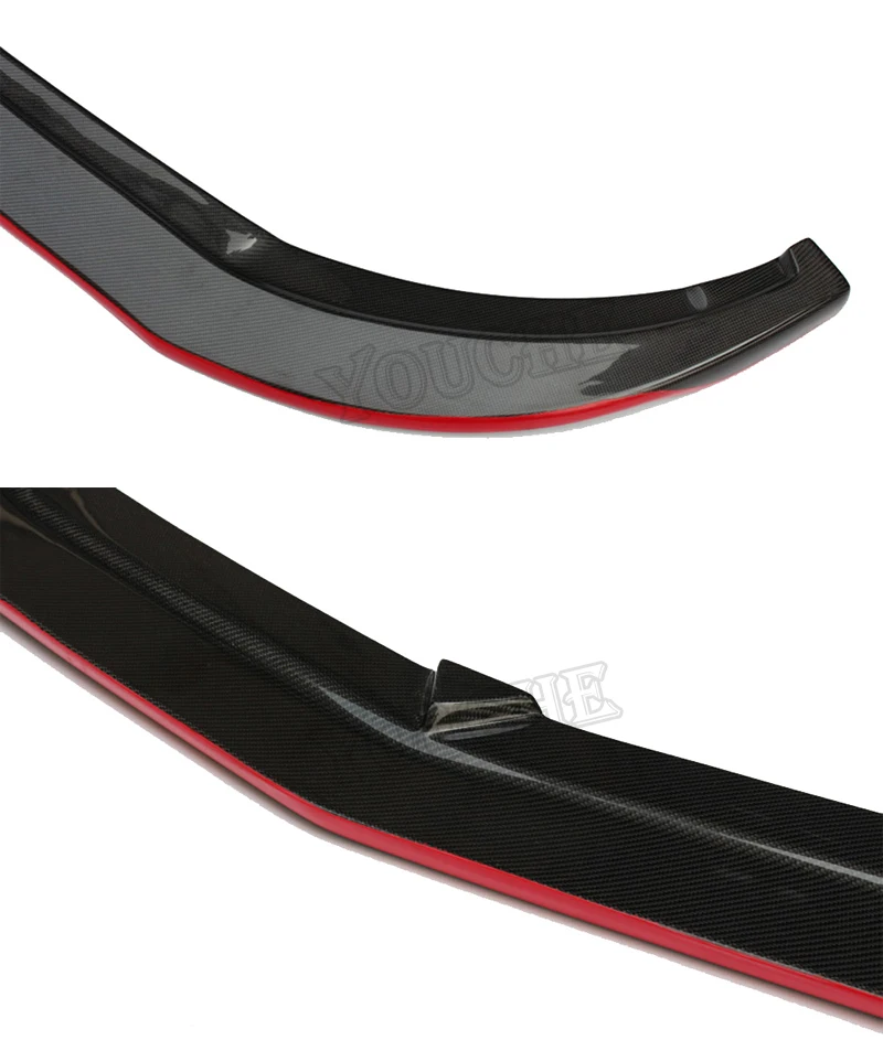 R Style Carbon Fiber Front Bumper Lip Spoiler For Mercedes A Class W176 ...