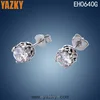 Crown stainless steel shiny diamond ear stud in stock