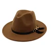 Fashion Hot Selling Feather Custom Cap in China Factory Felt Narrow Brim Panama Fedora Hat